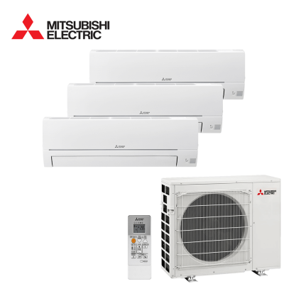 Aer conditionat multisplit Mitsubishi Electric 18000 BTU - 3 unitati MSZ-HR, 9+9+12 BTU, WiFi