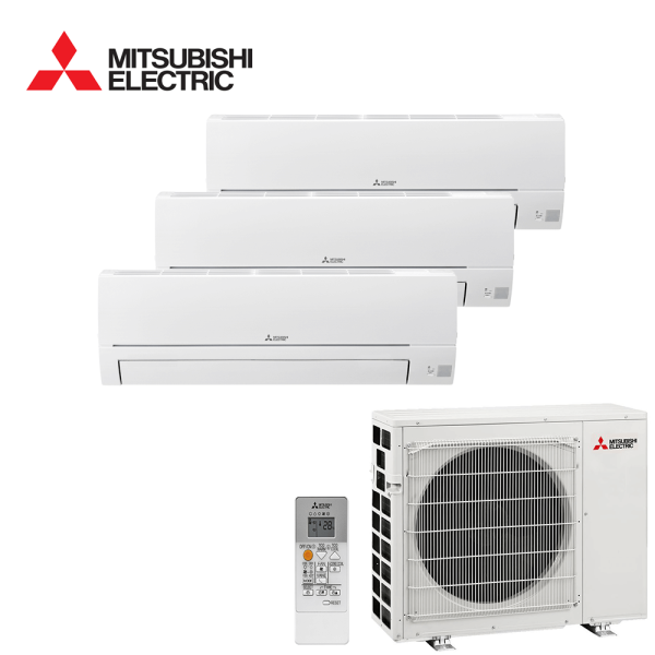 Aer conditionat multisplit Mitsubishi Electric 18000 BTU - 3 unitati MSZ-HR, 9+9+12 BTU, WiFi