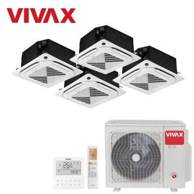 Aer conditionat multisplit Vivax 36000 BTU - 4 unitati Caseta 4 directii, 12+12+12+12 BTU