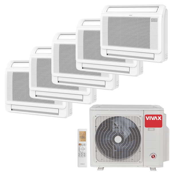 Aer conditionat multisplit Vivax 42000 BTU - 5 unitati de Pardoseala, 12+12+12+12+12 BTU
