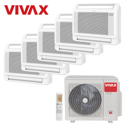 Aer conditionat multisplit Vivax 42000 BTU - 5 unitati de Pardoseala, 9+9+9+9+9 BTU