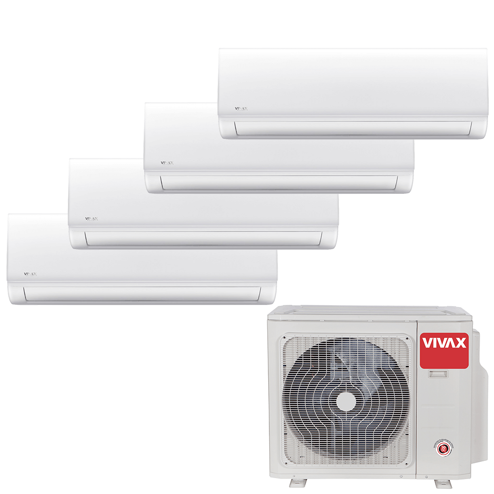 Aer conditionat multisplit Vivax 36000 BTU, 4 unitati N-design, 9+9+9+12 BTU