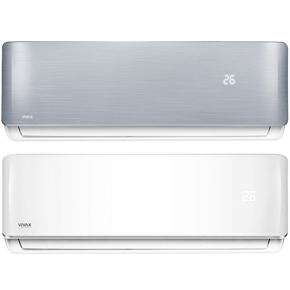 Aer conditionat multisplit Vivax 36000 BTU, 4 unitati R-design, 9+9+9+12 BTU, White/Silver