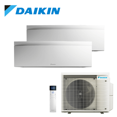 Aer conditionat multisplit Daikin 14000 BTU - 2 unitati Emura, 9+9 BTU