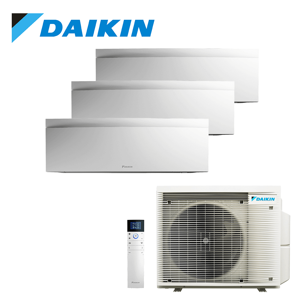 Aer conditionat multisplit Daikin 24000 BTU - 3 unitati Emura, 9+9+12 BTU