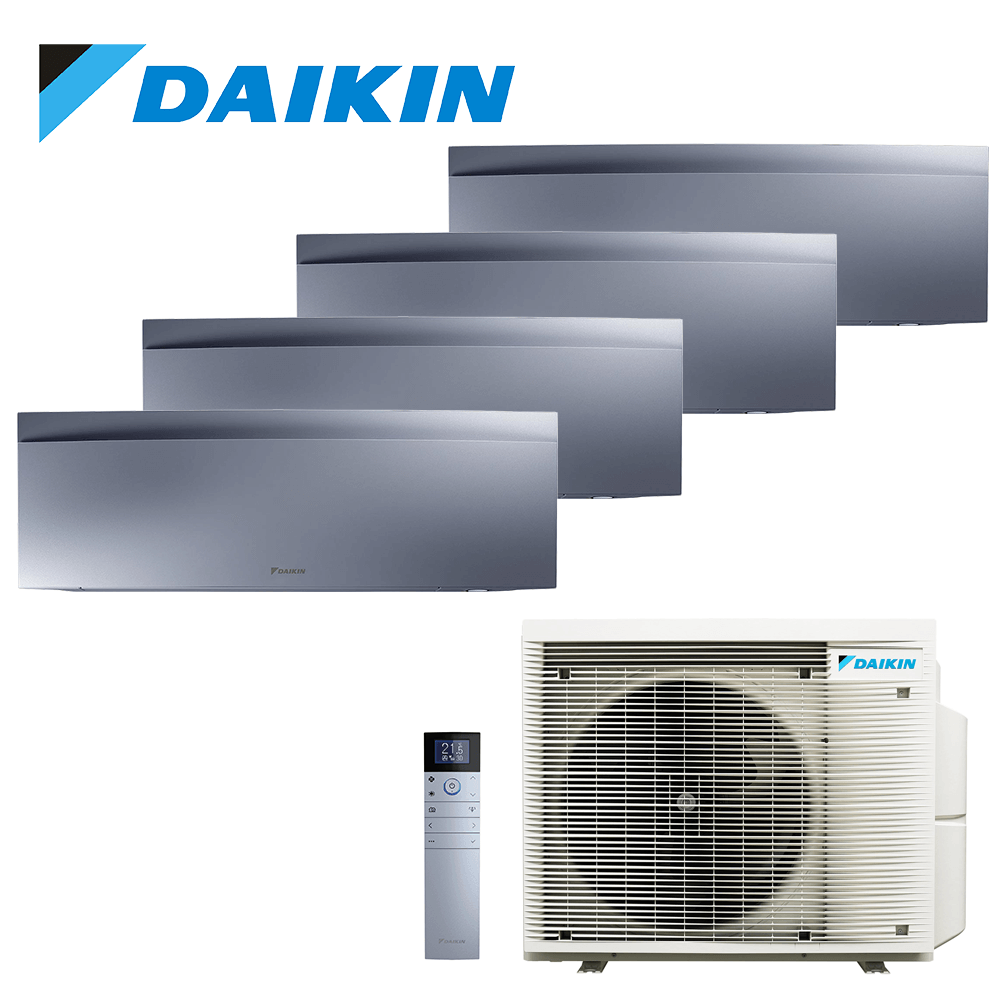 Aer conditionat multisplit Daikin 27000 BTU - 4 unitati Emura, 9+9+9+12 BTU, Silver