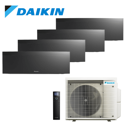 Aer conditionat multisplit Daikin 27000 BTU - 4 unitati Emura, 9+9+9+12 BTU, Black