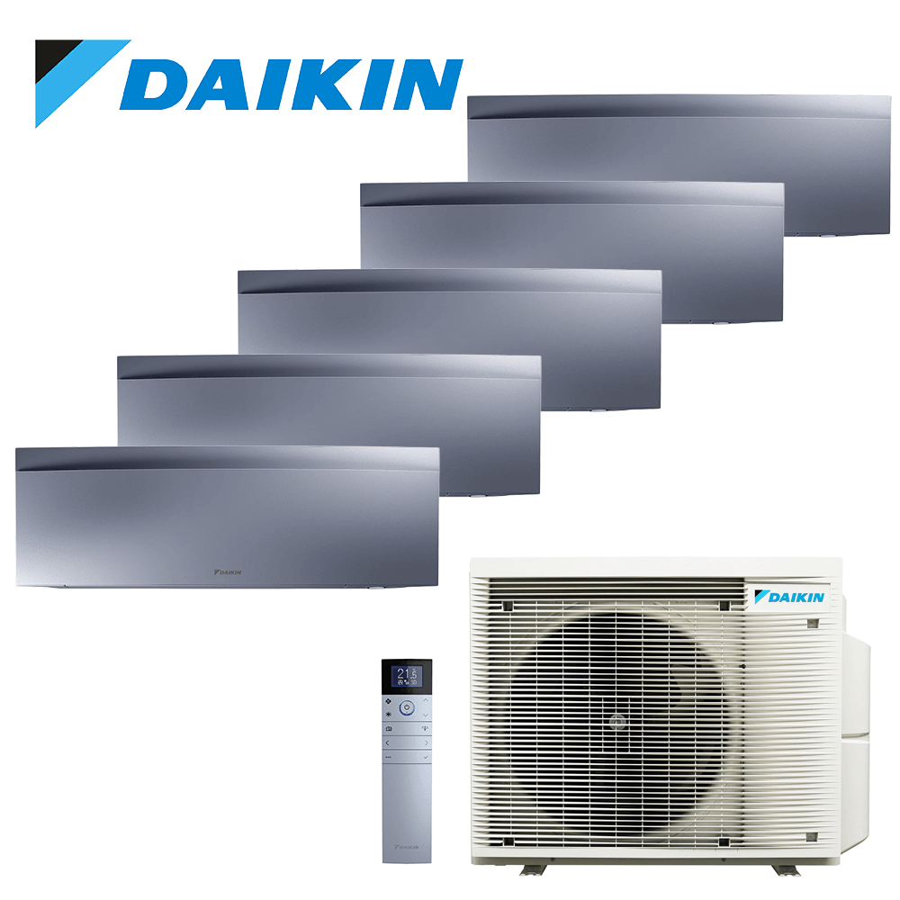 Aer conditionat multisplit Daikin 30000 BTU - 5 unitati Emura, 9+9+9+9+12 BTU, Silver