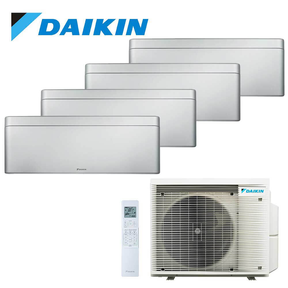 Aer conditionat multisplit Daikin 27000 BTU - 4 unitati Stylish, 9+9+9+9 BTU, Silver