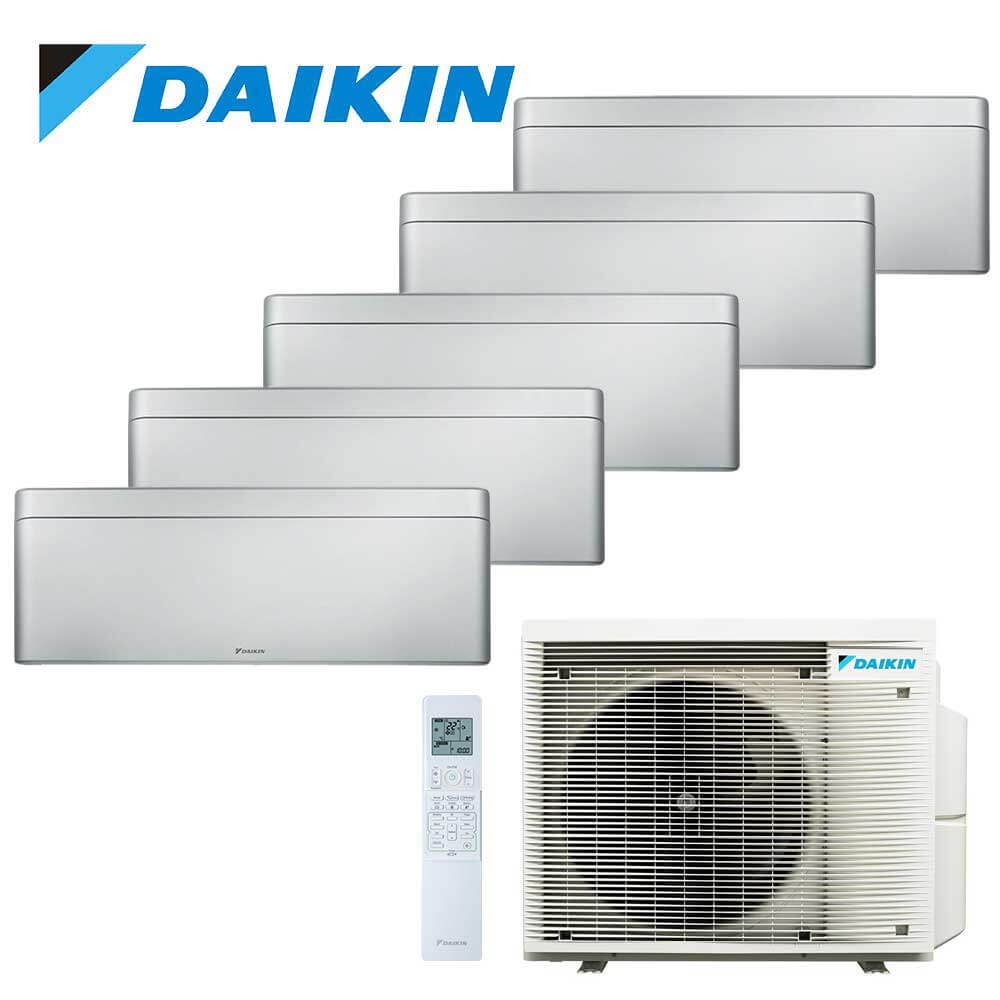 Aer conditionat multisplit Daikin 30000 BTU - 5 unitati Stylish, 9+9+9+9+9 BTU, Silver