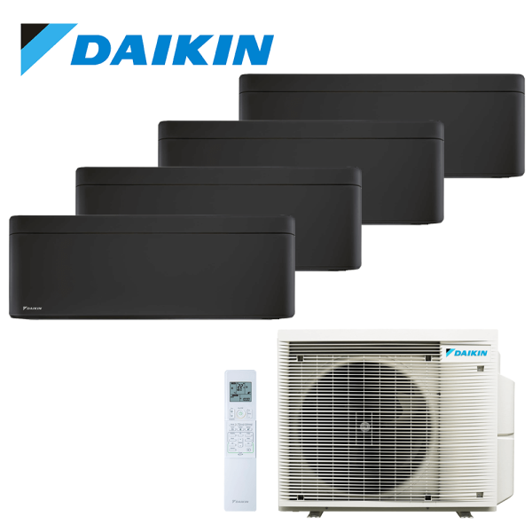 Aer conditionat multisplit Daikin 27000 BTU - 4 unitati Stylish, 9+9+9+9 BTU, Black