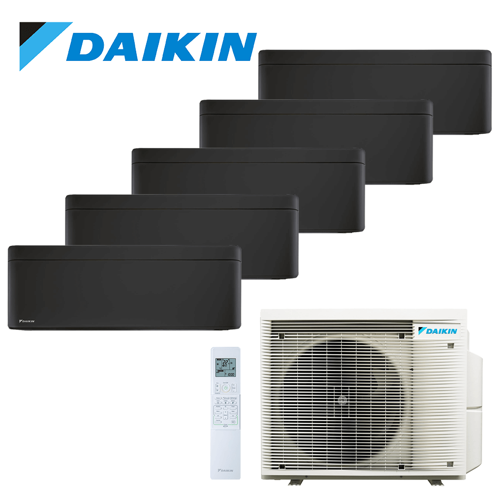 Aer conditionat multisplit Daikin 30000 BTU - 5 unitati Stylish, 9+9+9+9+9 BTU, Black