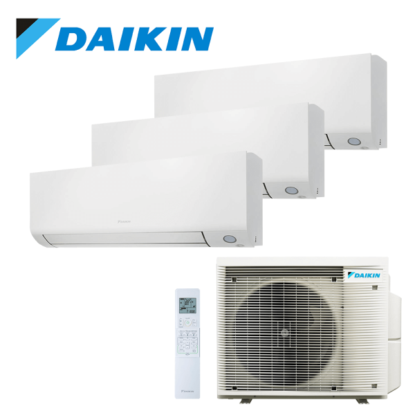 Aer conditionat multisplit Daikin 24000 BTU - 3 unitati Perfera, 9+9+9 BTU, WiFi