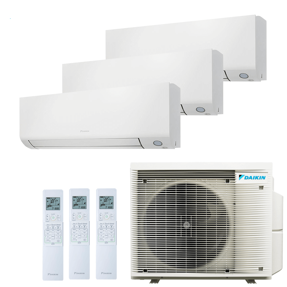 Aer conditionat multisplit Daikin 24000 BTU - 3 unitati Perfera, 9+9+12 BTU, WiFi