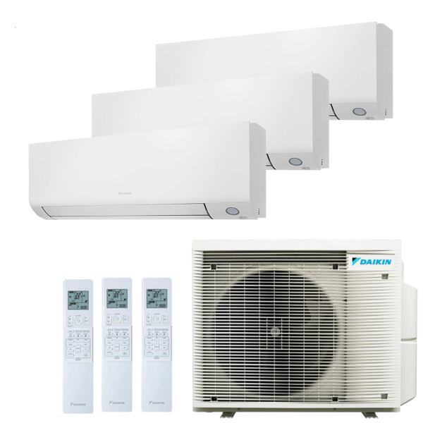 Aer conditionat multisplit Daikin 24000 BTU - 3 unitati Perfera, 9+9+12 BTU, WiFi