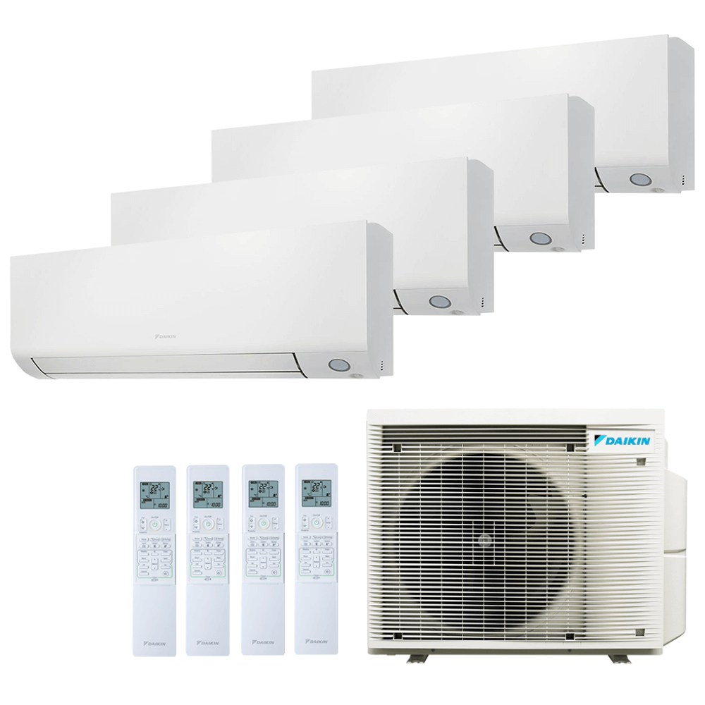 Aer conditionat multisplit Daikin 27000 BTU - 4 unitati Perfera, 9+9+9+9 BTU, WiFi