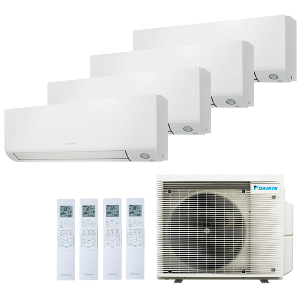 Aer conditionat multisplit Daikin 27000 BTU - 4 unitati Perfera, 9+9+9+9 BTU, WiFi