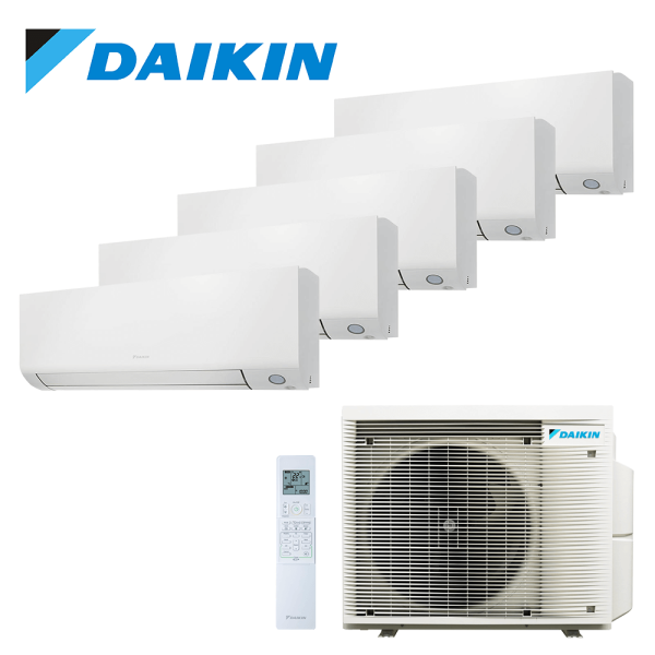 Aer conditionat multisplit Daikin 30000 BTU - 5 unitati Perfera, 9+9+9+9+9 BTU, WiFi