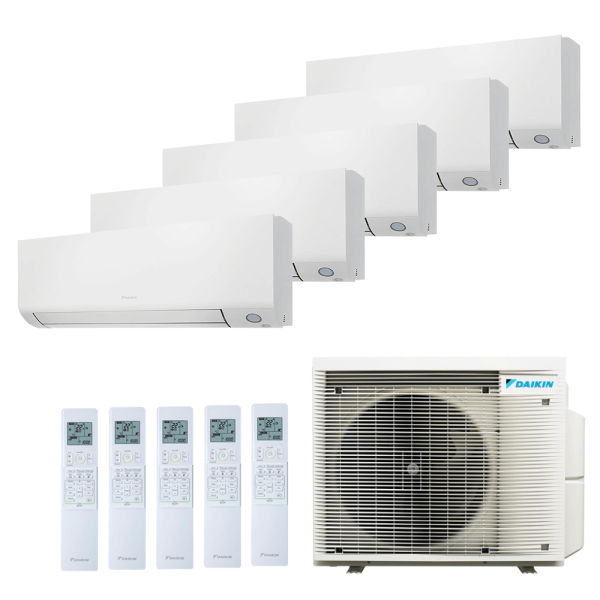 Aer conditionat multisplit Daikin 30000 BTU - 5 unitati Perfera, 9+9+9+9+9 BTU, WiFi
