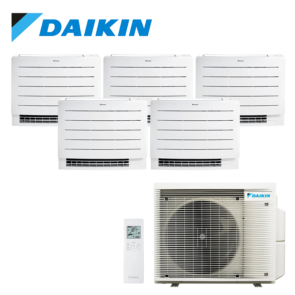 Aer conditionat multisplit Daikin 30000 BTU - 5 unitati de Pardoseala, 9+9+9+9+9 BTU