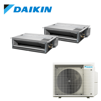 Aer conditionat multisplit Daikin 18000 BTU - 2 unitati Duct de tavan, 9+9 BTU