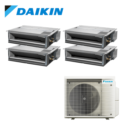Aer conditionat multisplit Daikin 27000 BTU - 4 unitati Duct de tavan, 9+9+9+9 BTU
