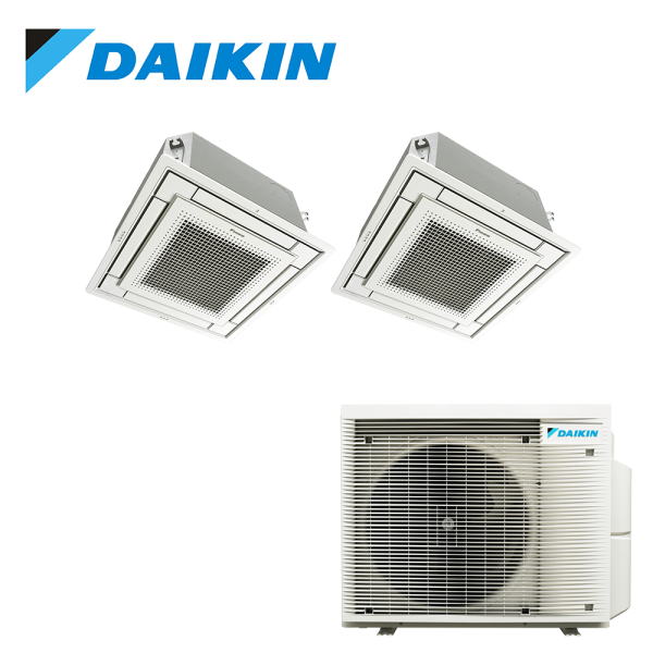 Aer conditionat multisplit Daikin 18000 BTU - 2 unitati Caseta 4 directii, 9+9 BTU