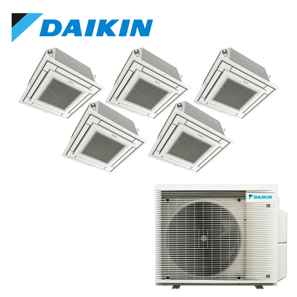 Aer conditionat multisplit Daikin 30000 BTU - 5 unitati Caseta de tavan, 9+9+9+9+9 BTU