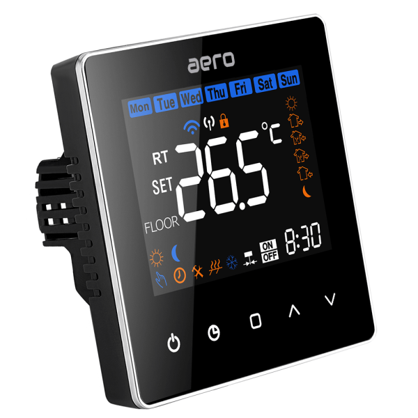 Termostat AERO Seria TP538 pentru Centrala Termica cu fir - WiFi, Wireless, Negru