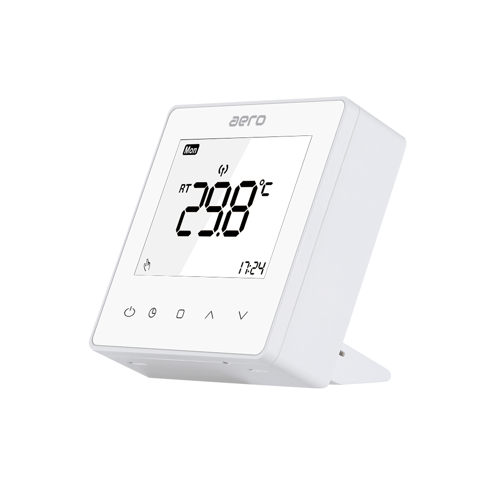 Termostat AERO Seria TP608 pentru Centrala Termica fara fir - WiFi, Wireless, Alb