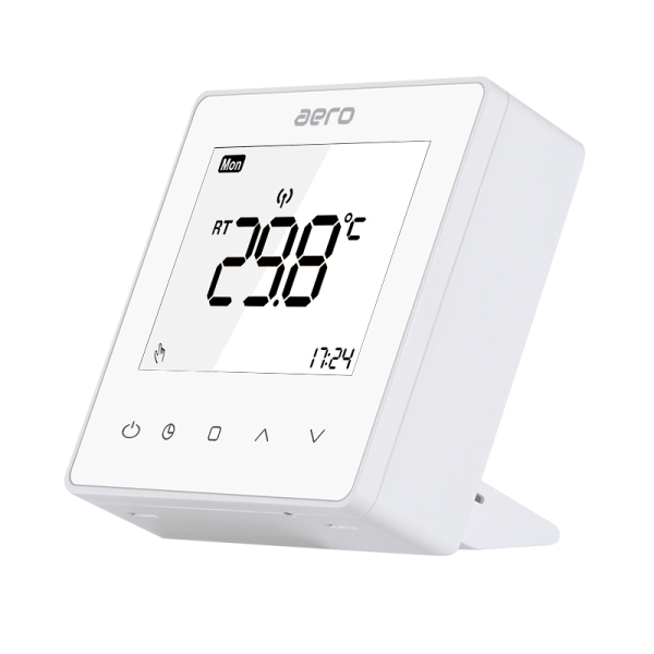Termostat AERO Seria TP608 pentru Centrala Termica fara fir - WiFi, Wireless, Alb