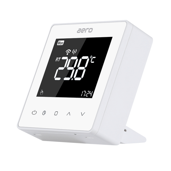 Termostat AERO Seria TP618 pentru Centrala Termica fara fir - WiFi, Wireless, Alb