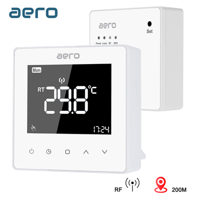 Termostat AERO Seria TP618 pentru Centrala Termica fara fir - Wireless, Alb