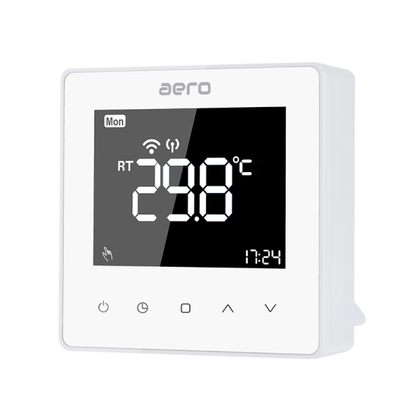Termostat AERO Seria TP618 pentru Centrala Termica fara fir - Wireless, Alb