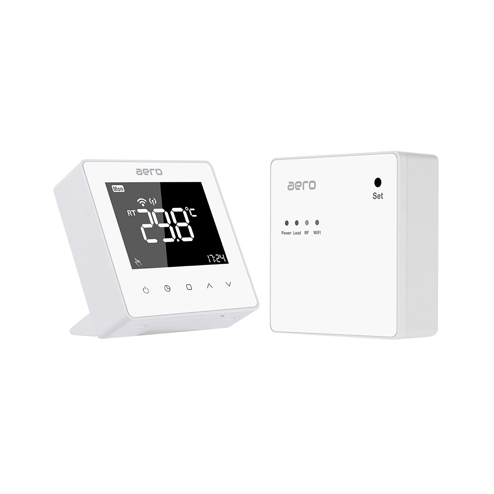 Termostat AERO Seria TP618 pentru Centrala Termica fara fir - Wireless, Alb