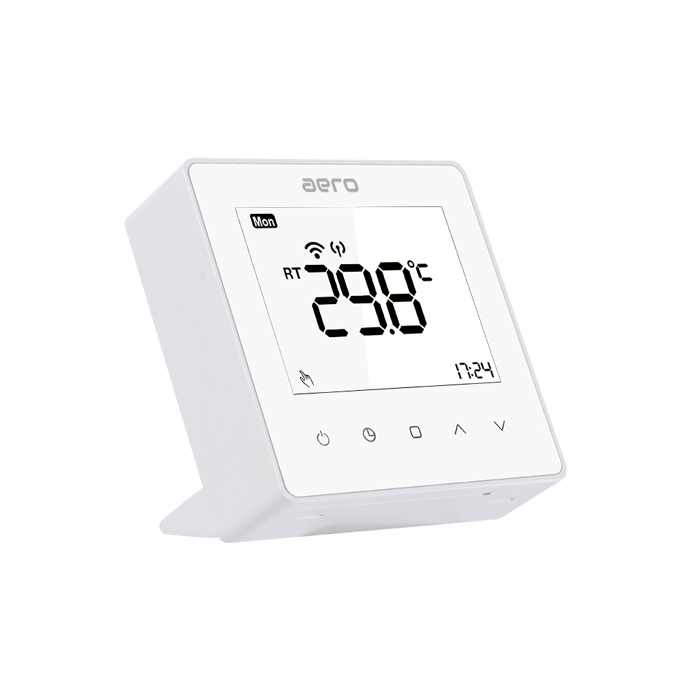 Termostat AERO Seria TP608 pentru Centrala Termica fara fir - Wireless, Alb