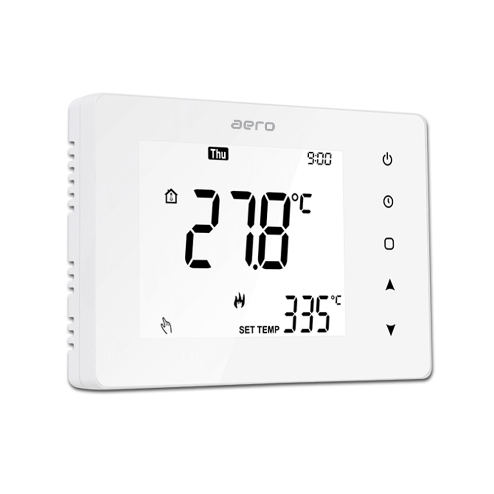 Termostat AERO Seria TP708 pentru Centrala Termica fara fir - WiFi, Wireless, Alb