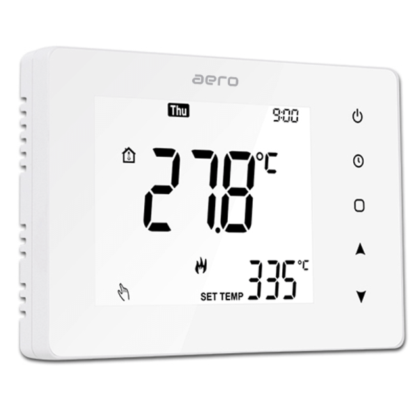 Termostat AERO Seria TP708 pentru Centrala Termica fara fir - Wireless, Alb