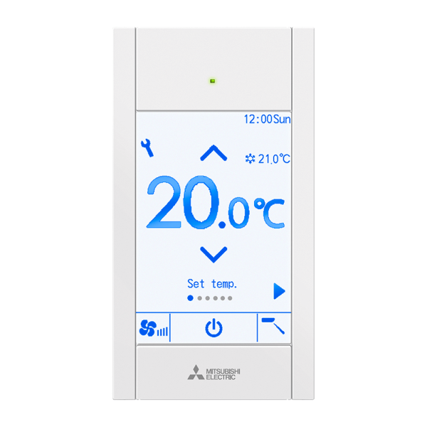 Telecomanda Mitsubishi Electric PAR-CT01MAA-S, de perete