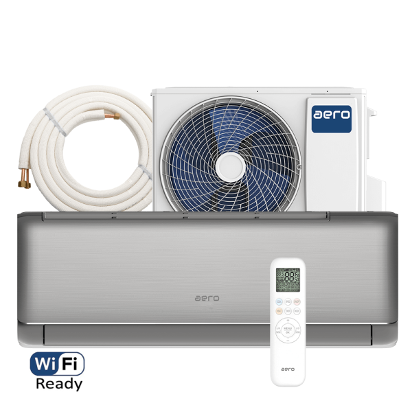 Aer conditionat Aero Elite 12000 BTU - Kit inclus, Grey Shadow