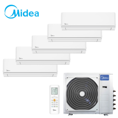 Aer conditionat multisplit Midea 42000 BTU, 5 unitati Dura, 9+9+9+9+12 BTU
