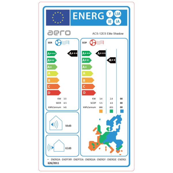 Aer conditionat Aero Elite 12000 BTU - WiFi, Grey Shadow