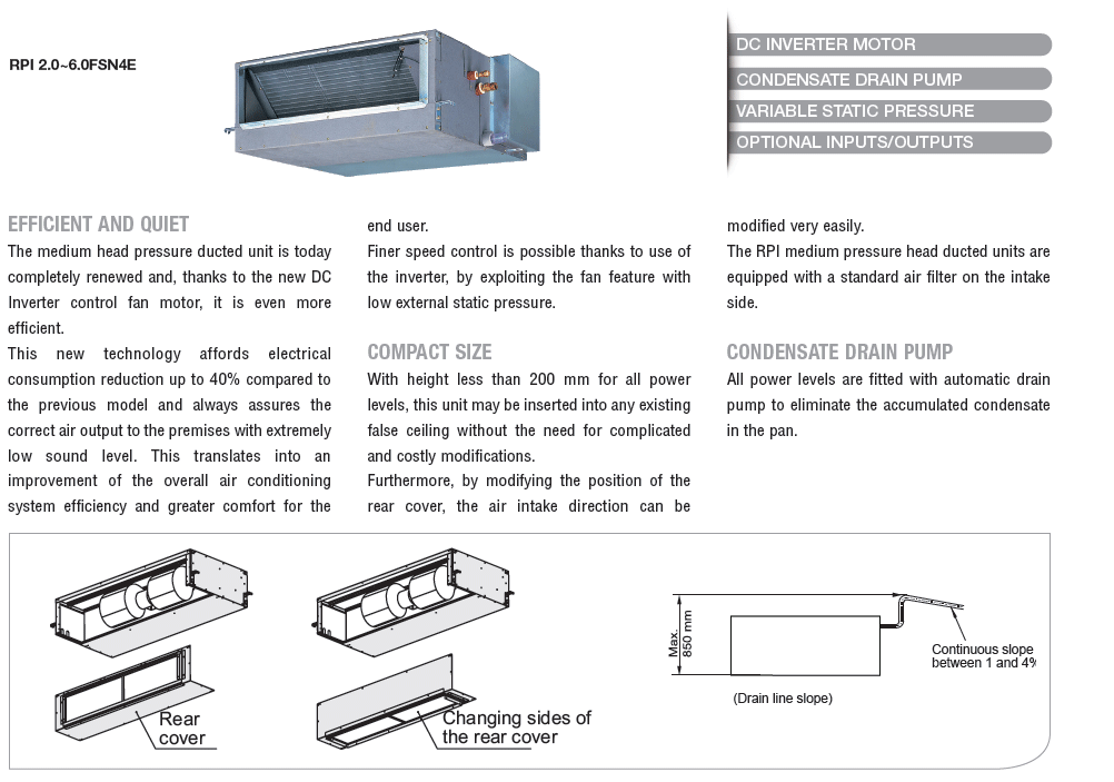 Aer Conditionat DUCT HITACHI IVX INVERTER 36000 BTU/h