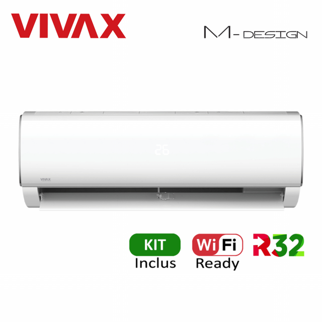Aparat aer conditionat Vivax M-Design cu wifi si inverter 18000 btu