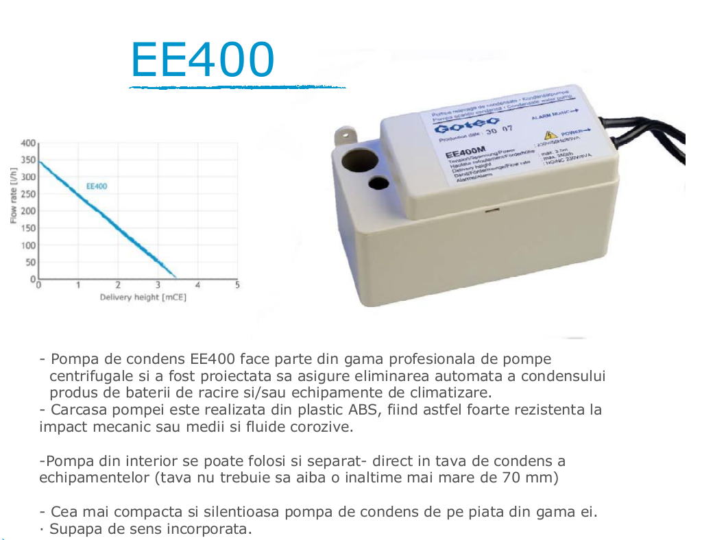 Pompa de condens Gotec EE 400