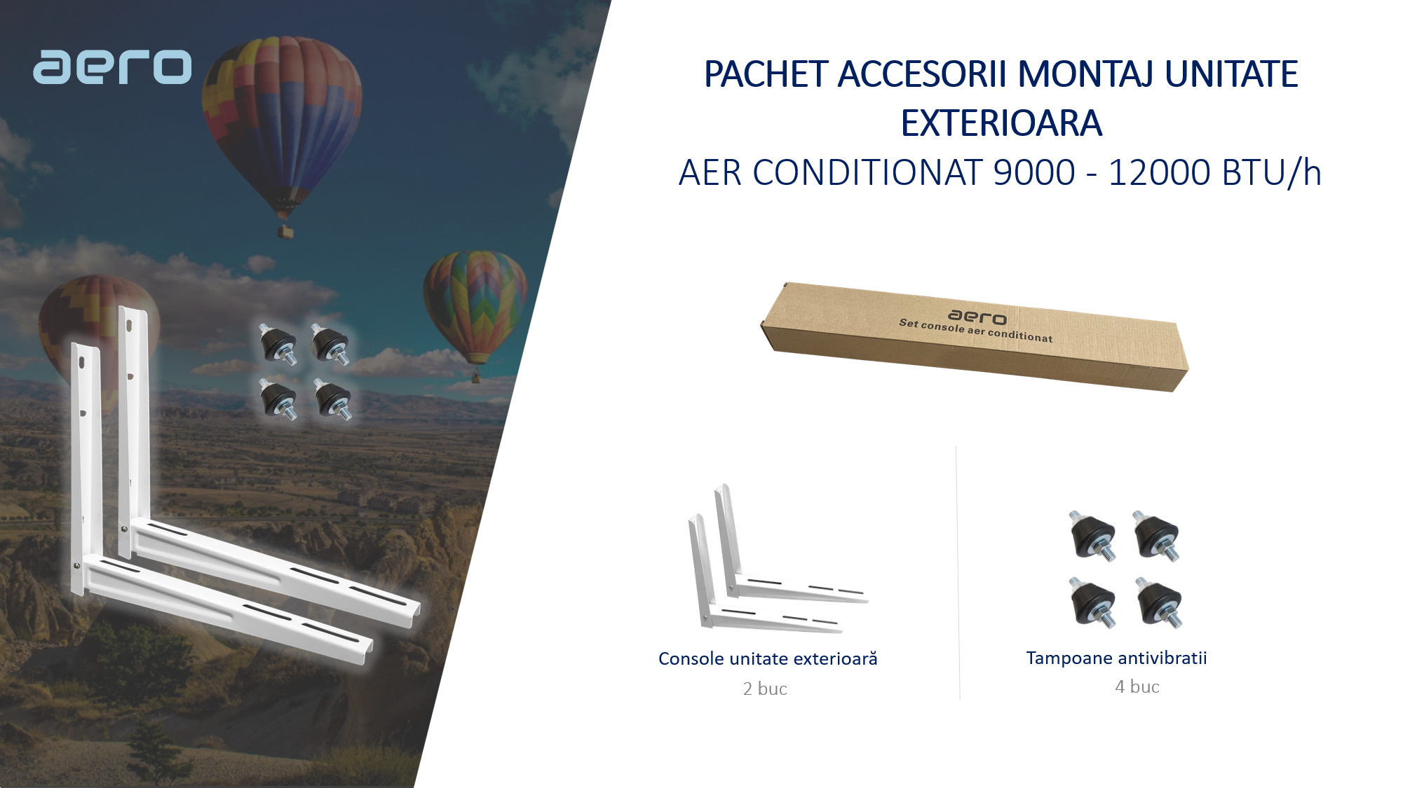 pachet accesorii montaj aer conditionat 9000, 12000