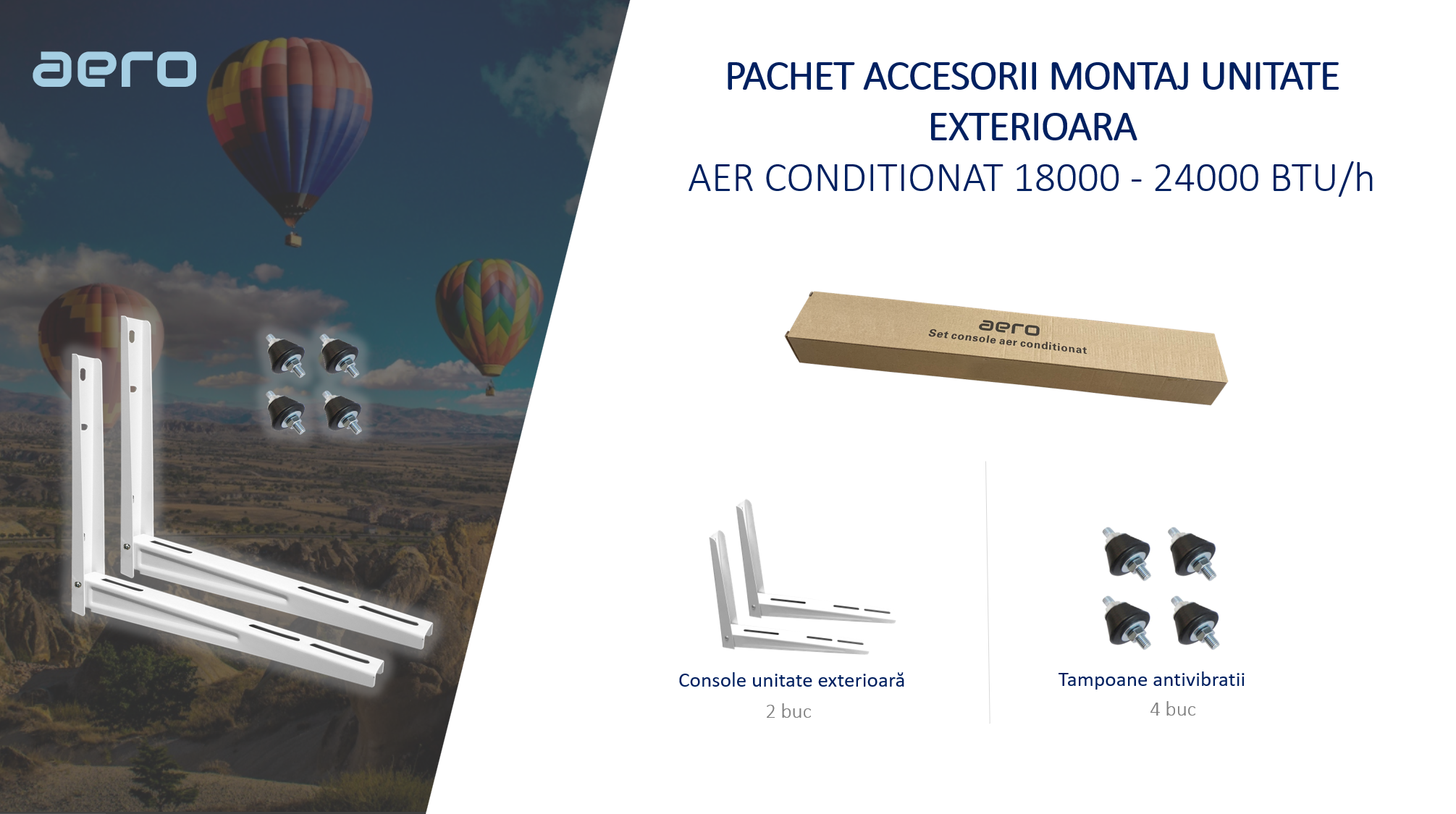 pachet accesorii montaj aer conditionat 18000, 24000