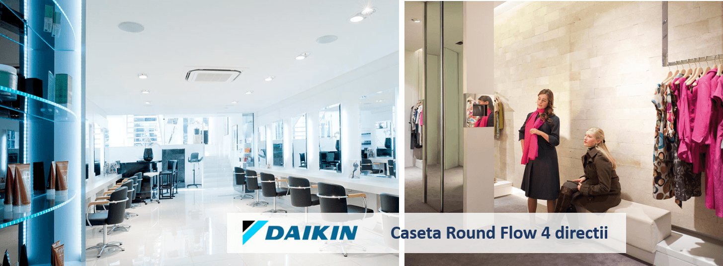 Aer conditionat Daikin FCAG-B Round Flow caseta 4 directii R32 Inverter refulare 360 grade