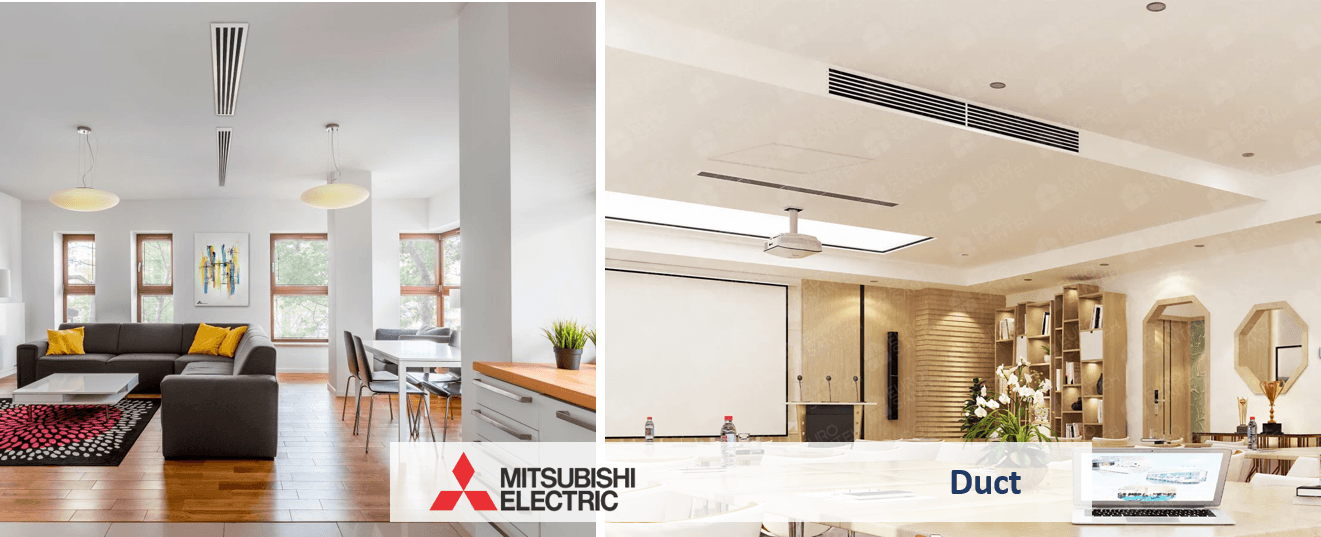Aer conditionat Mitsubishi Electric PEAD-SM duct de tubulatura Inverter cu presiune statica ridicata