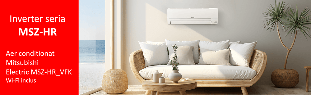 Functii aer conditionat Mitsubishi Electric MSZ-HR_VFK R32 Inverter Wi-Fi inclus MELCloud